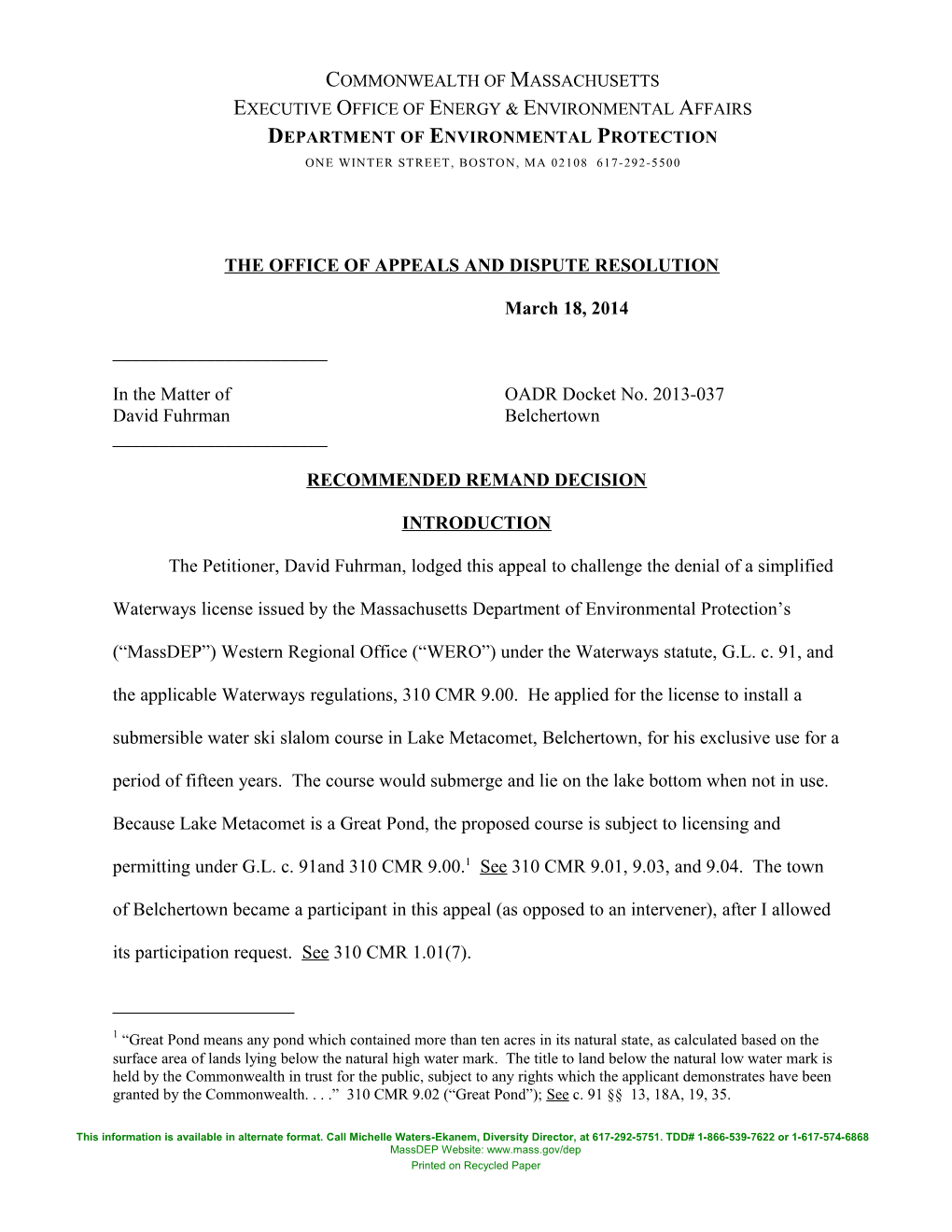 The Office of Appeals and Dispute Resolution s8