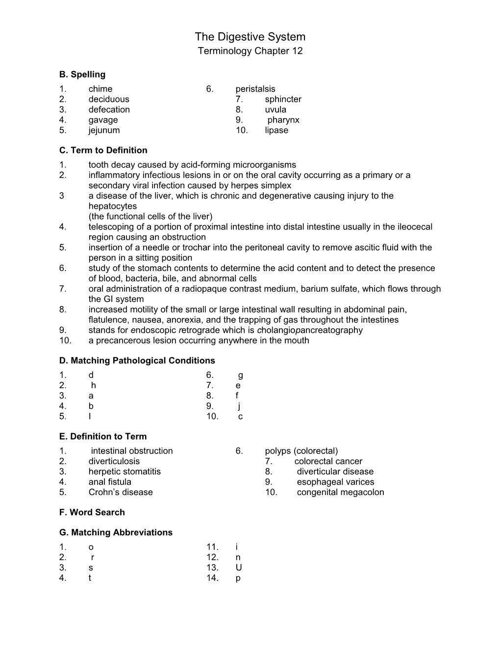 The Digestive System s1