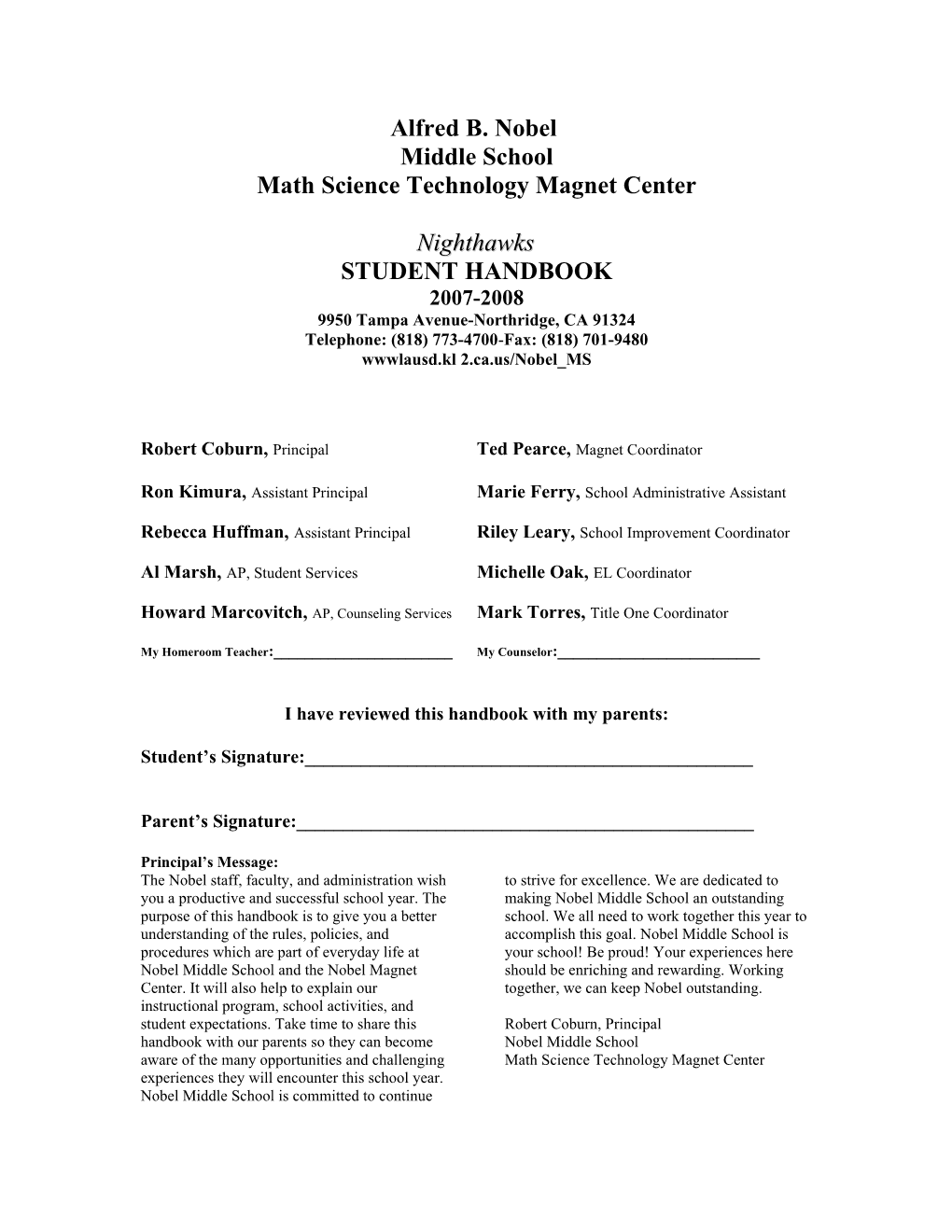 Math Science Technology Magnet Center