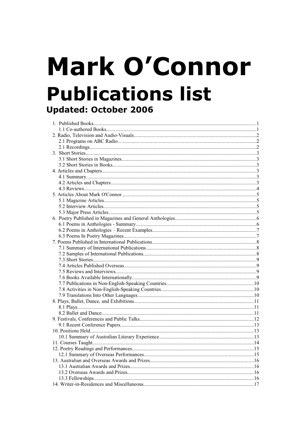 Publications List