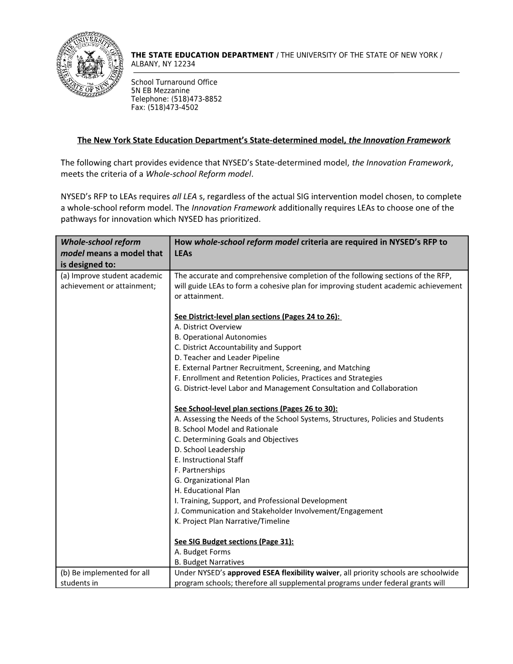 New York State Education Department S State-Determined Model (MS Word)