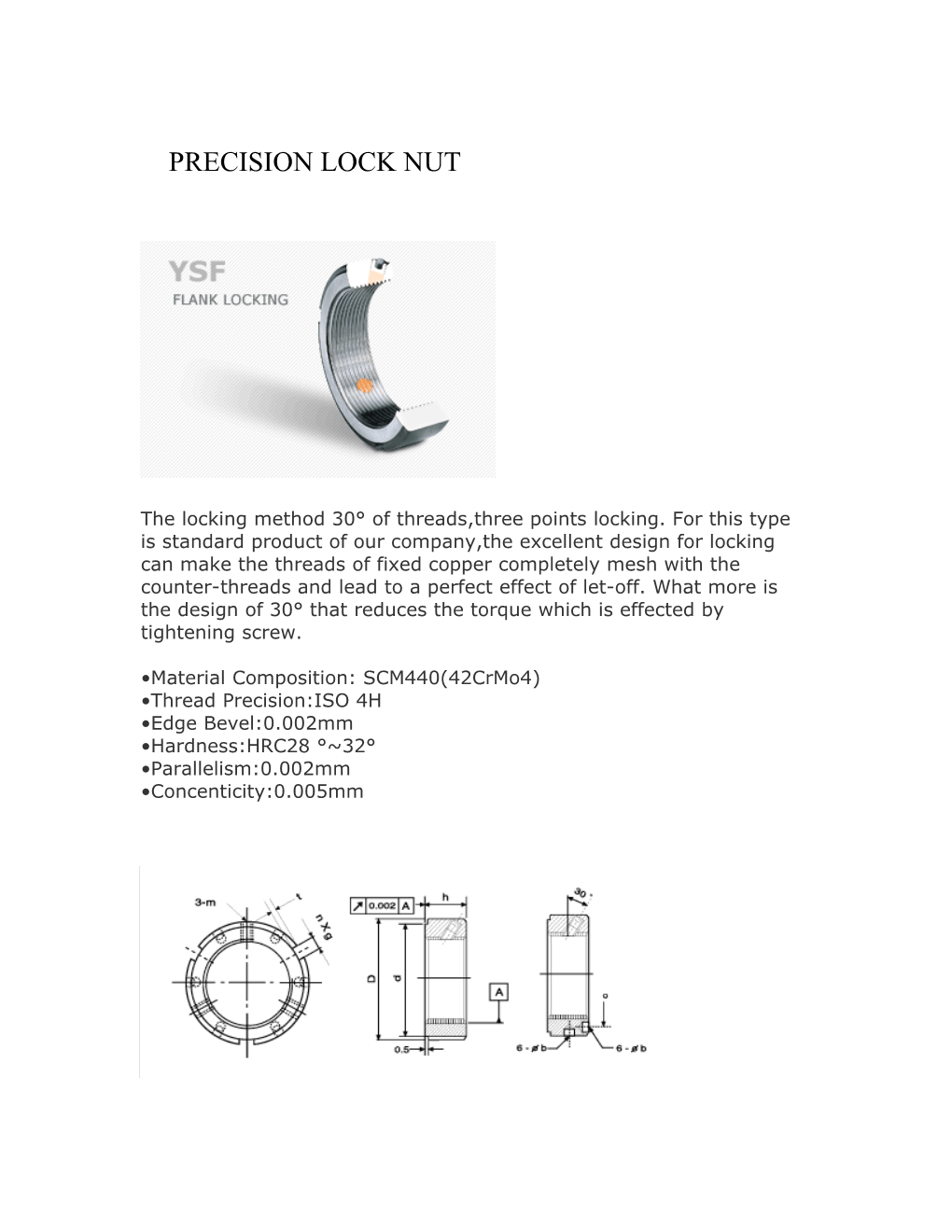 Precision Lock Nut