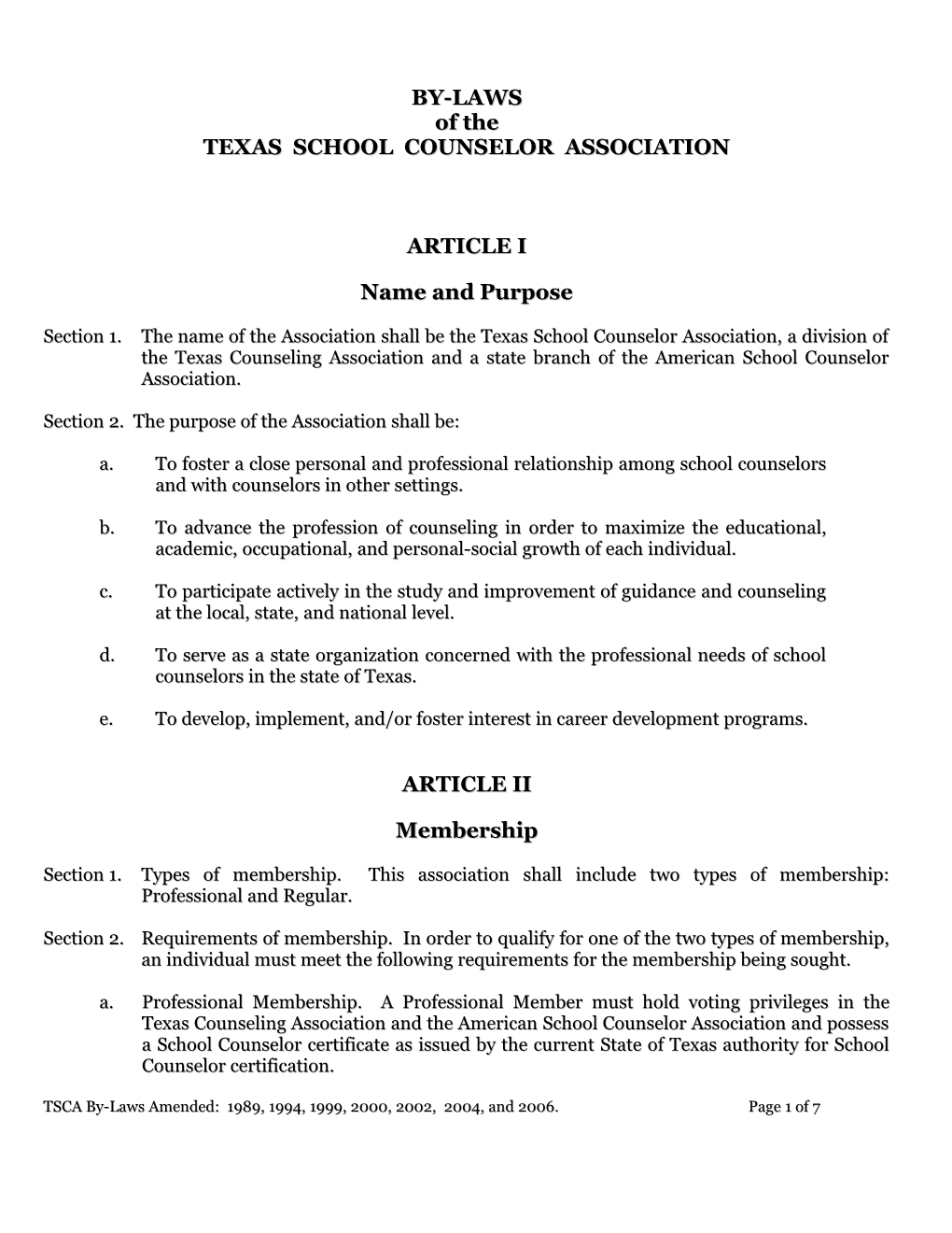 Texas School Counselor Association