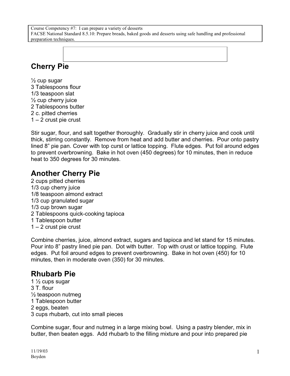 No Fail Pie Crust (Makes One Bottom Crust)