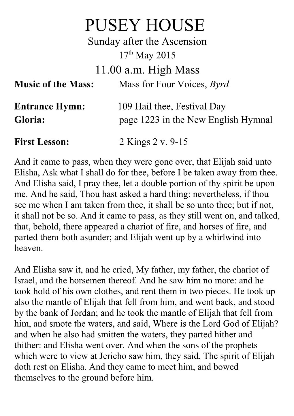 Music of the Mass: Mass for Four Voices,Byrd