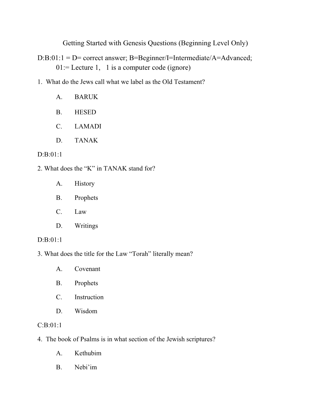 Getting Started with Genesis Questions (Beginning Level Only)