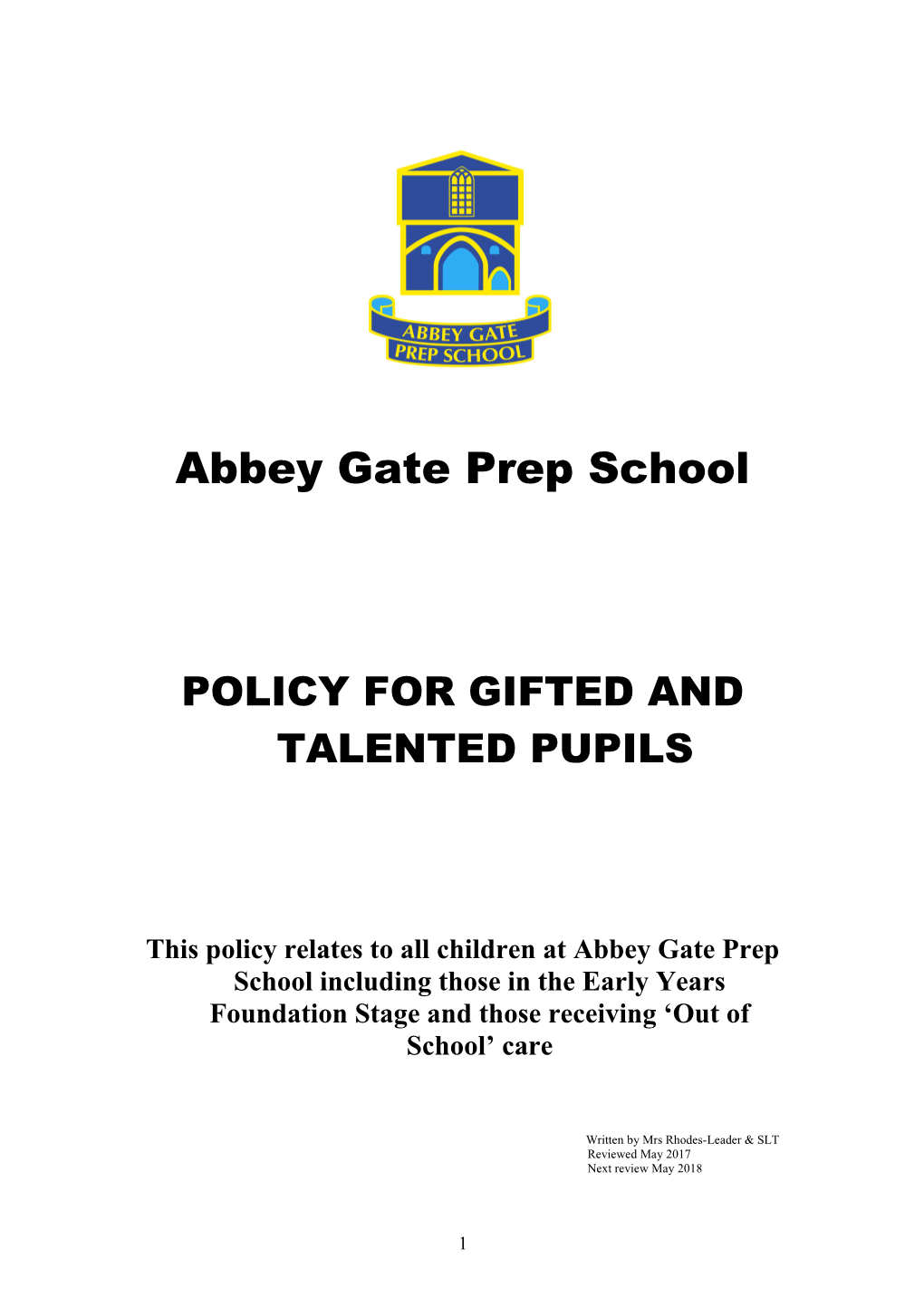 Abbey Gate School
