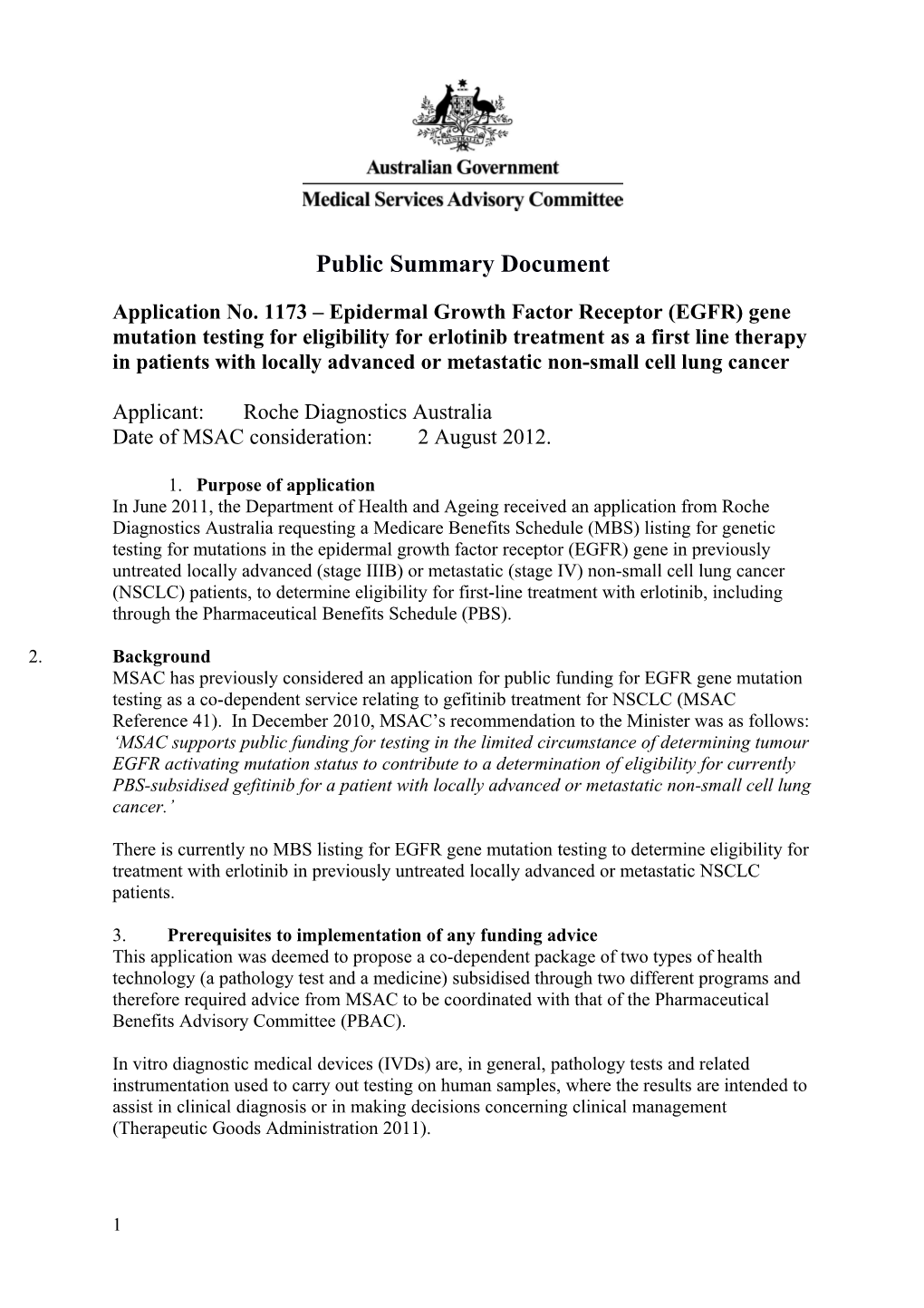 Public Summary Document s2