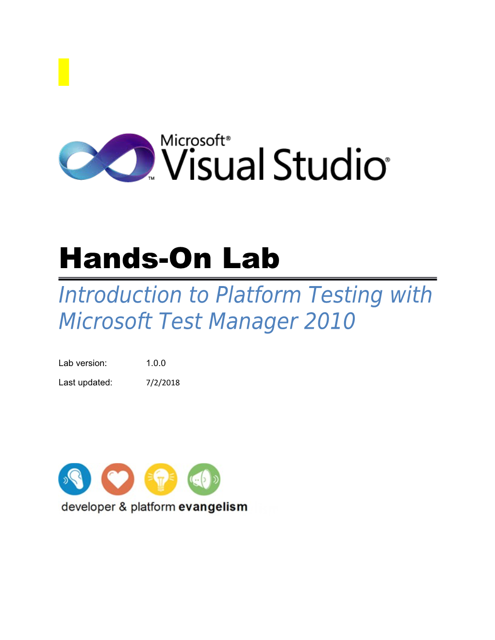 Introduction to Platform Testing with Microsoft Test Manager 2010