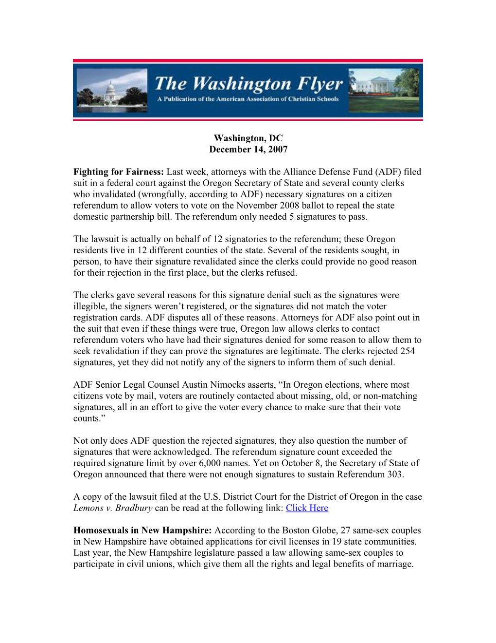 The Washington Flyer