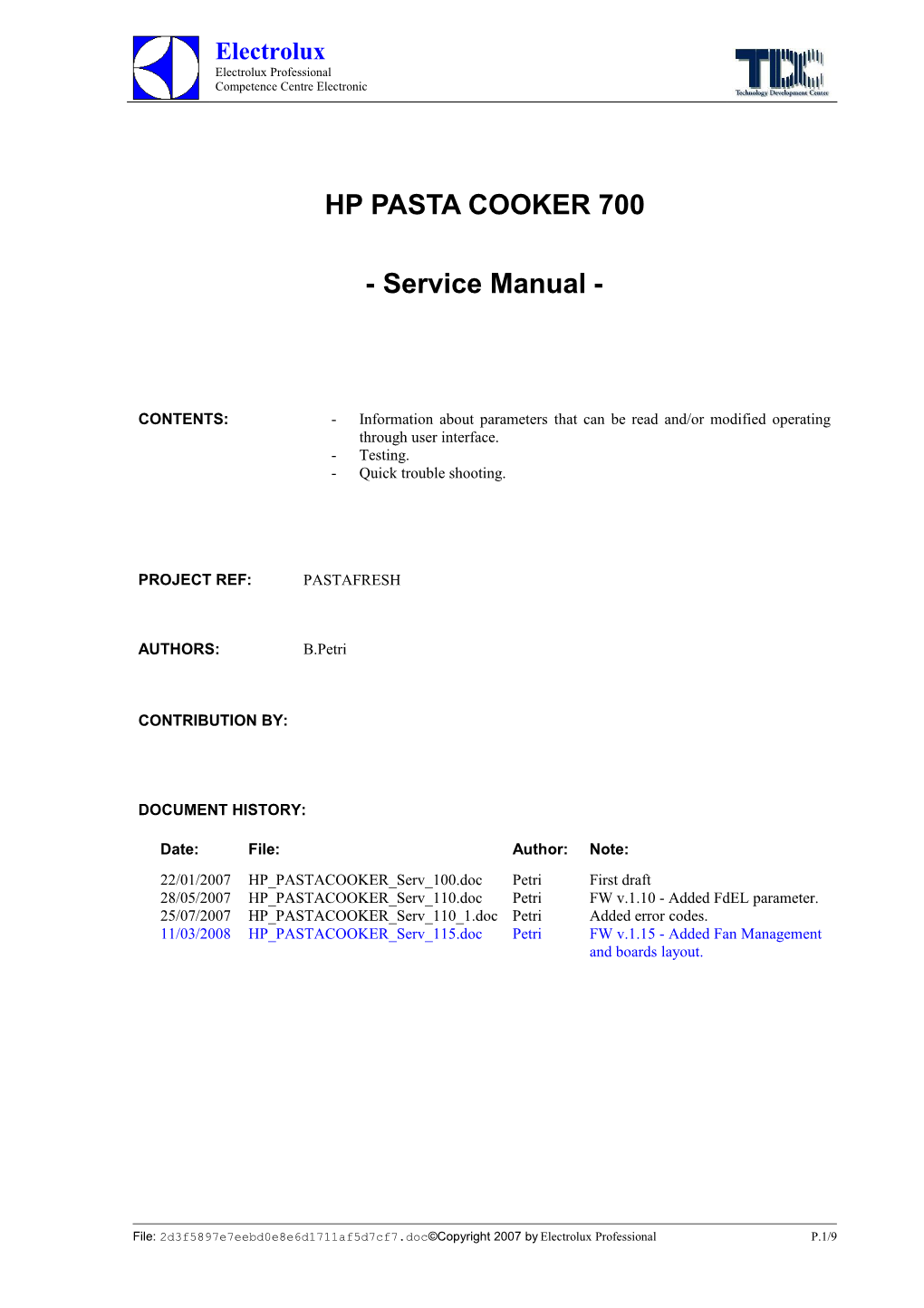 Hp Pasta Cooker 700