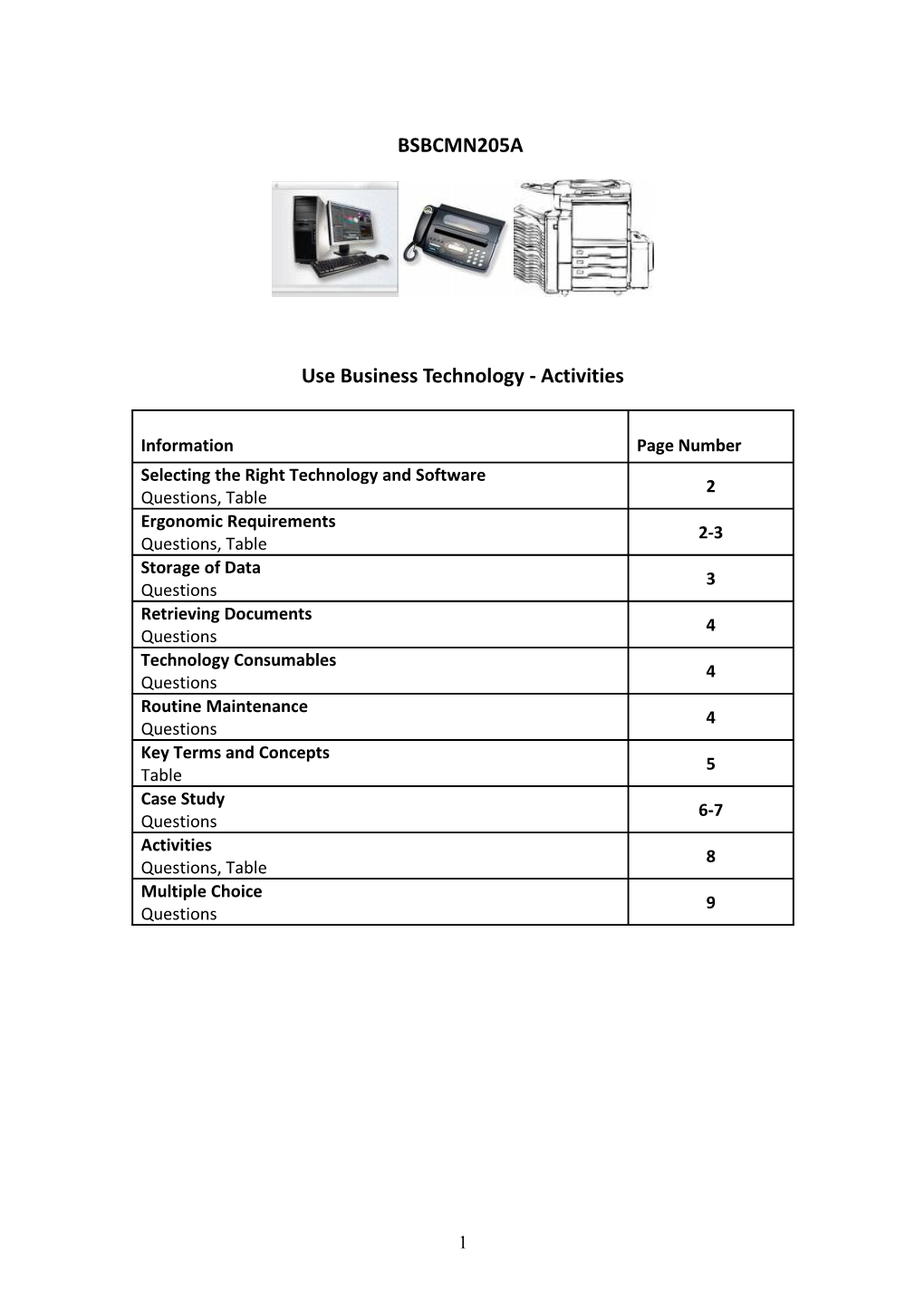 205A Use Business Technology