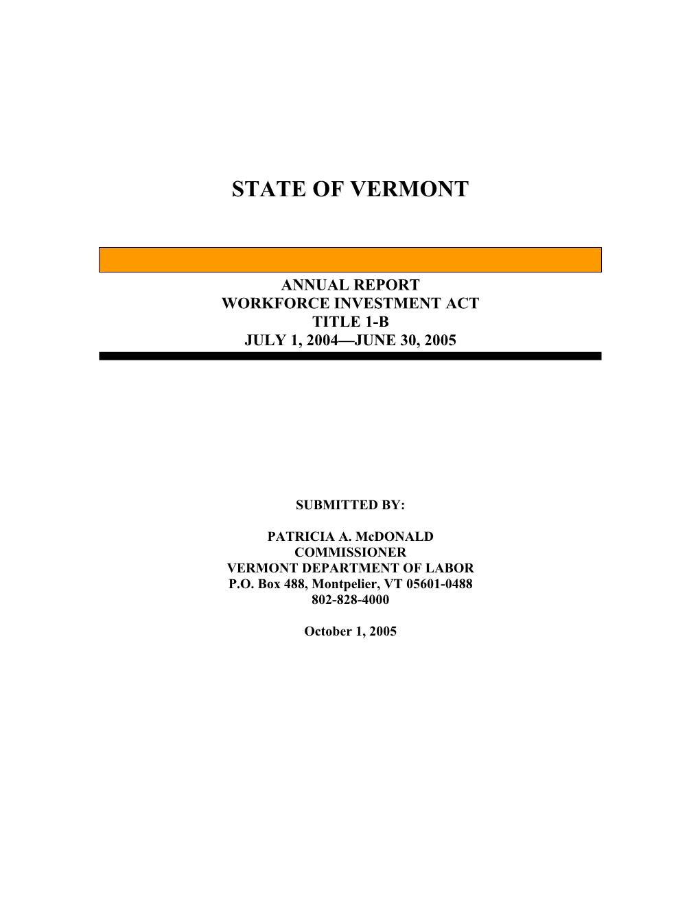 State of Vermont