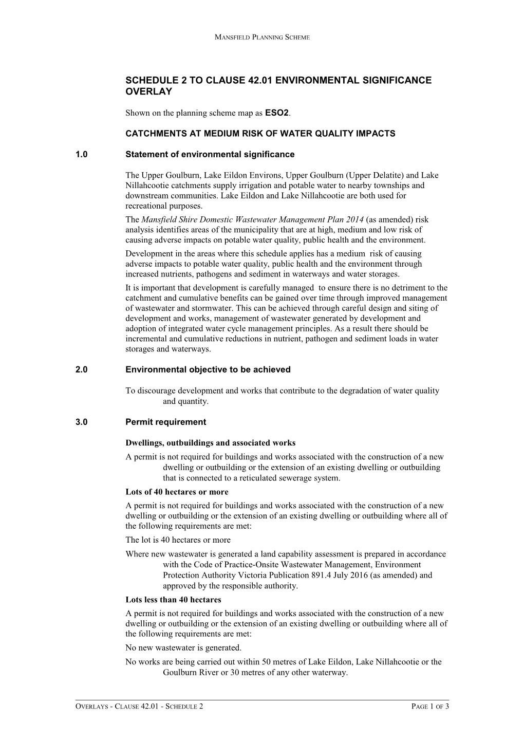 Catchments at Medium Risk of Water Quality Impacts