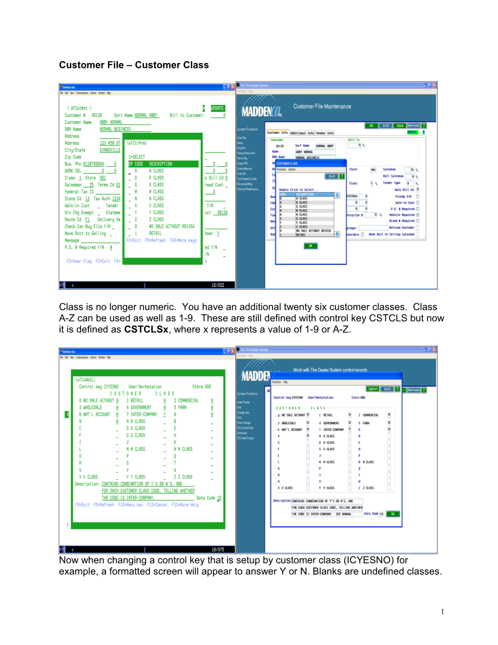 Customer File Customer Class