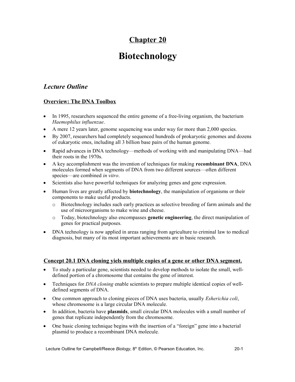 Overview: the DNA Toolbox