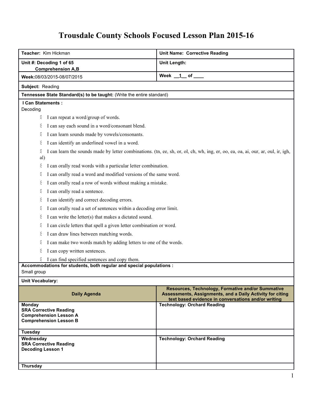 Lesson Plan Template s28