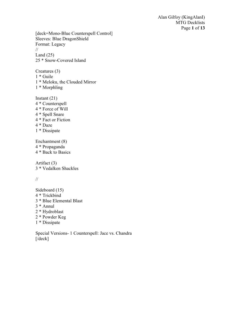 Deck=Rav Block G/W Glare (Selesnya Saproling Smackdown)