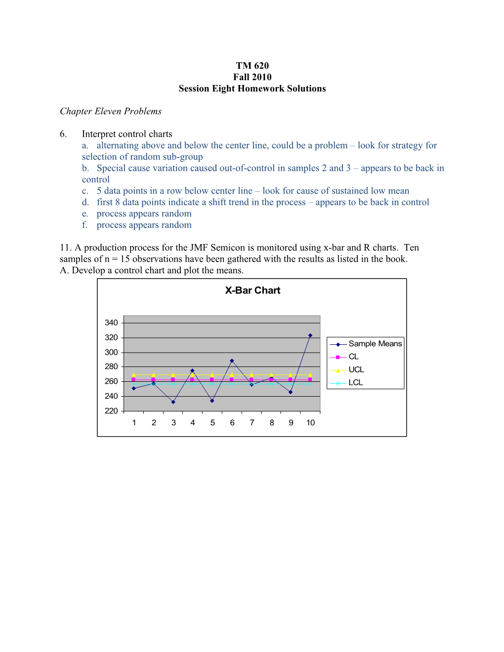 Session Eight Homework Solutions