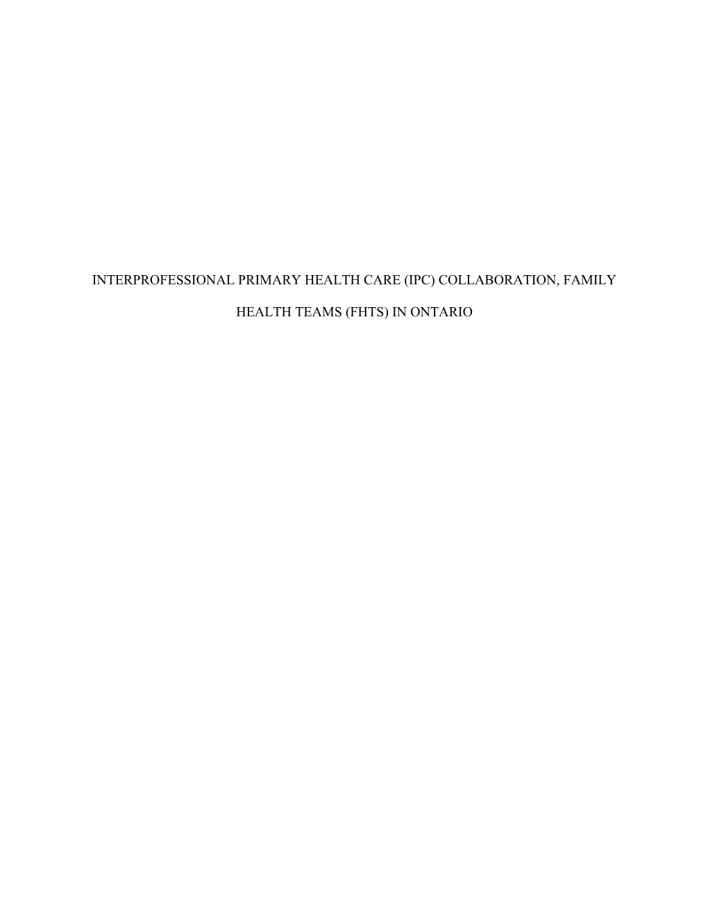 M.Sc. Thesis- S. D. Razavi; Mcmaster University- Global Health