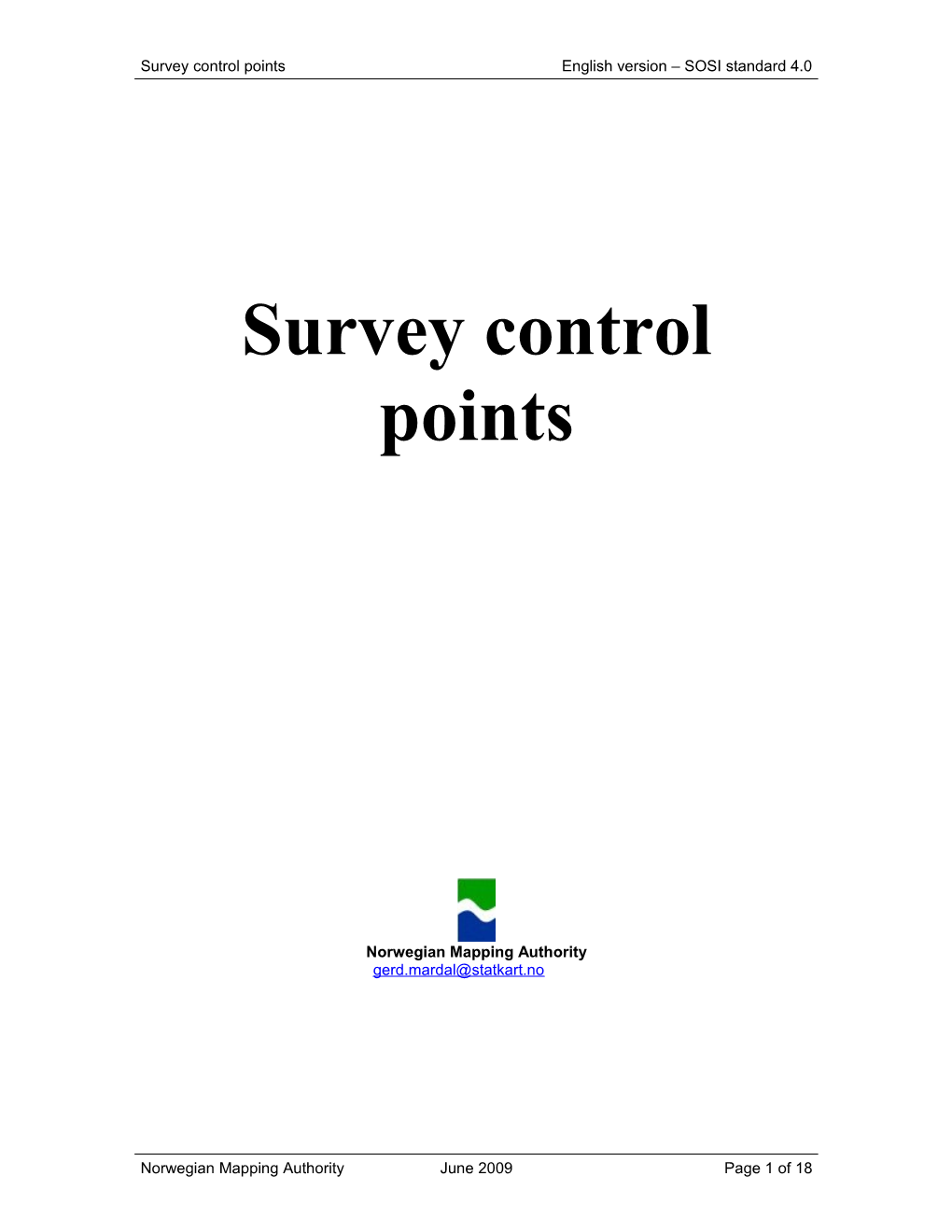 Survey Control Points