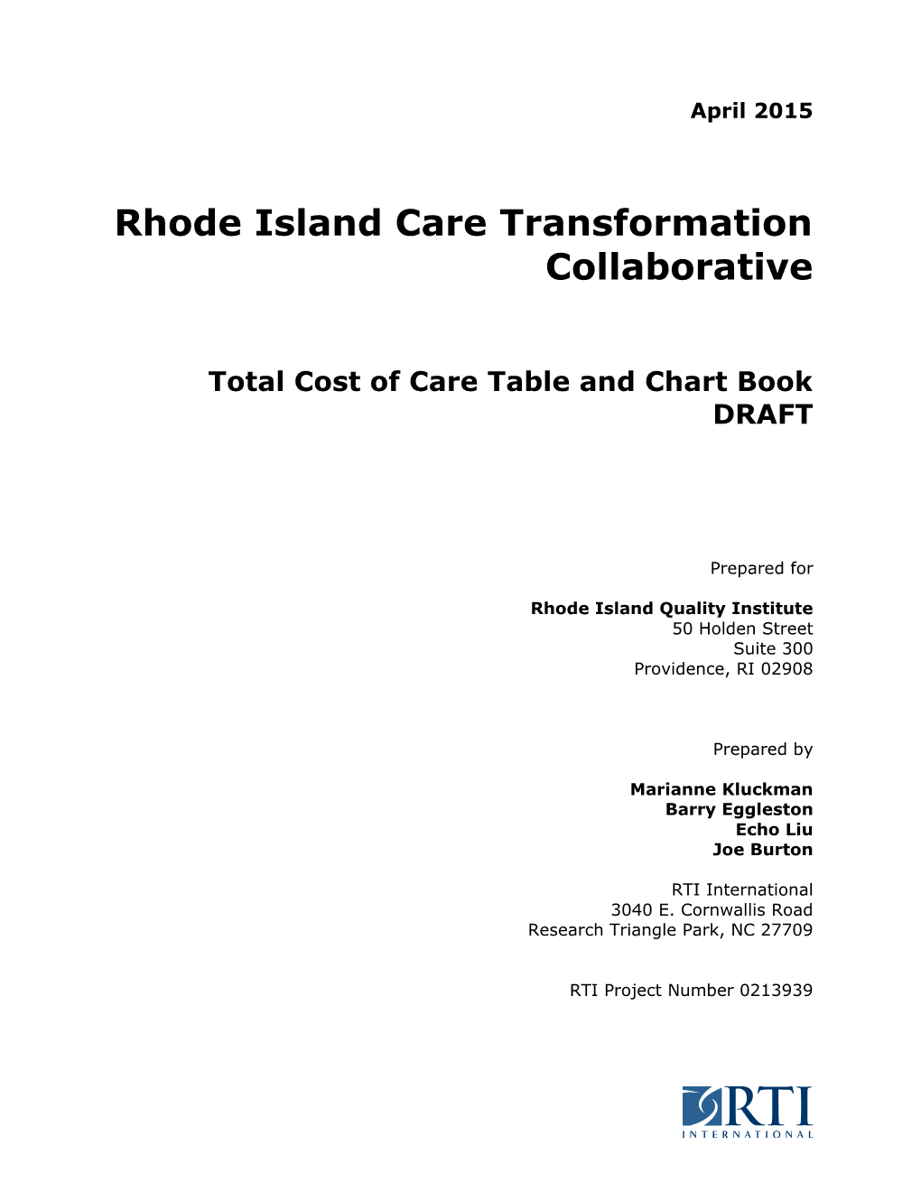 Rhode Island Care Transformation Collaborative