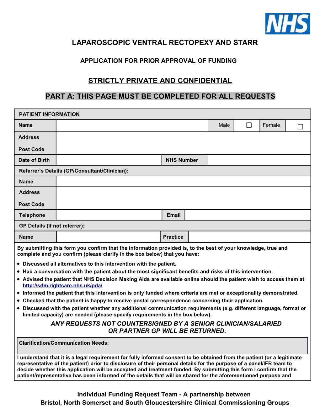 Application for Prior Approval for Funding for Abdominoplasty and Removal of Loose Skin s4