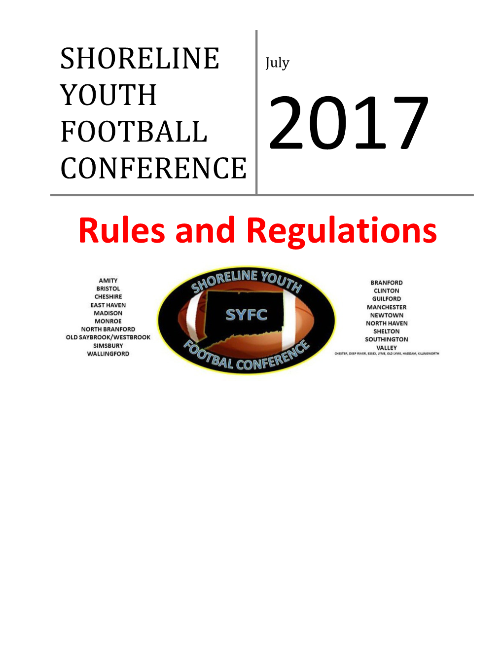 Shoreline Youth Football Conference