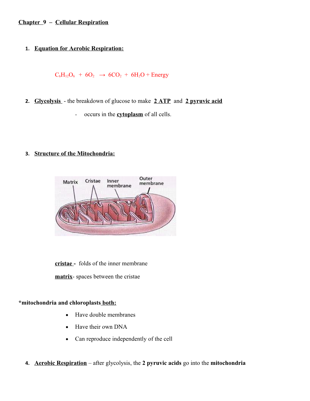 Chapter 9 Cellular Respiration s1
