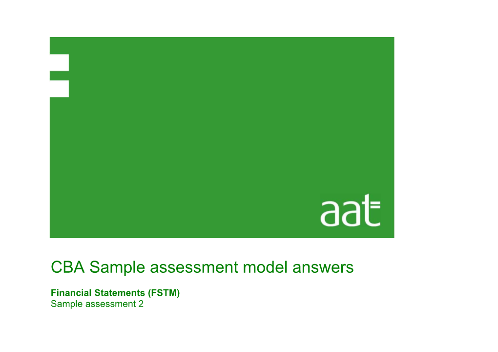 Financial Statements (FSTM)