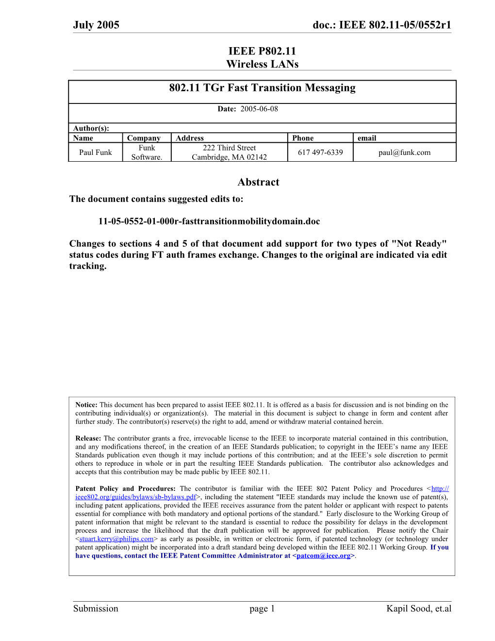 IEEE P802.11 Wireless Lans s38