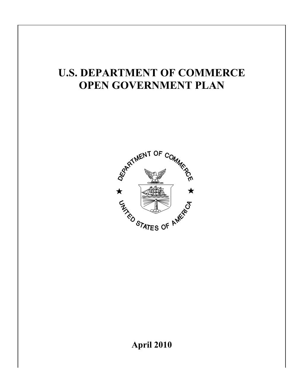 Open Government Plan Outline