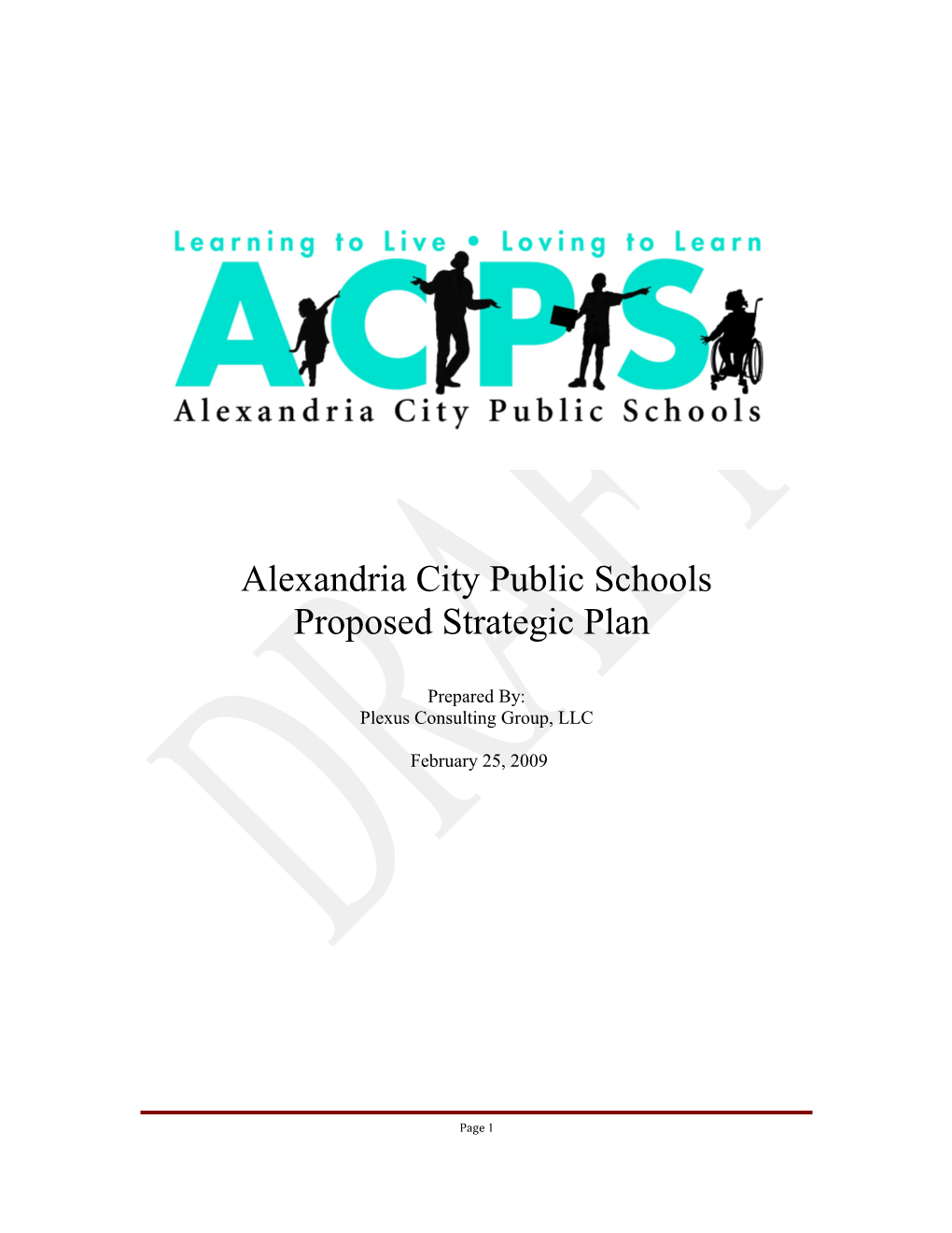 Alexandria City Public Schools Strategic Plan 2009-14