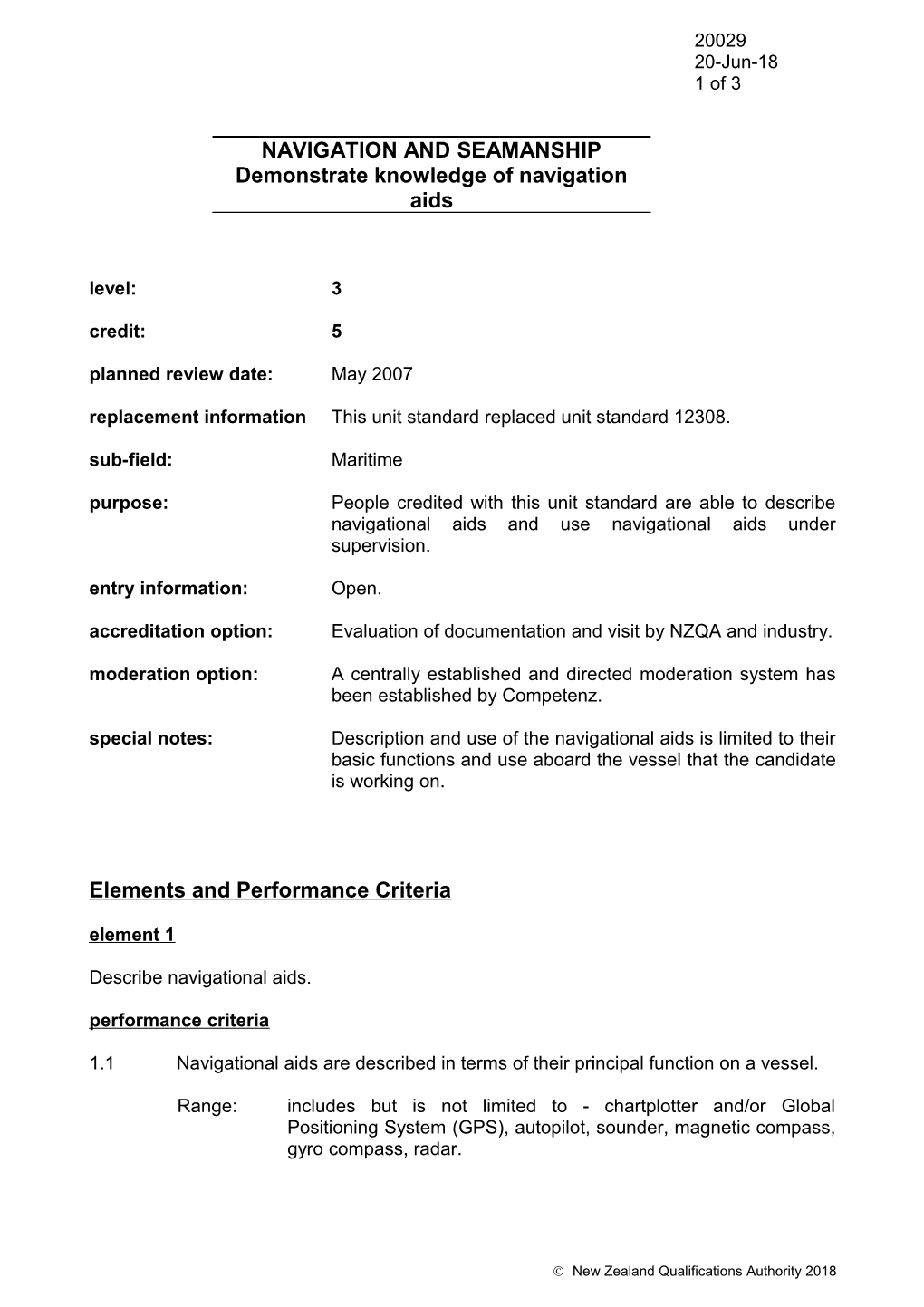 Replacement Information This Unit Standard Replaced Unit Standard 12308