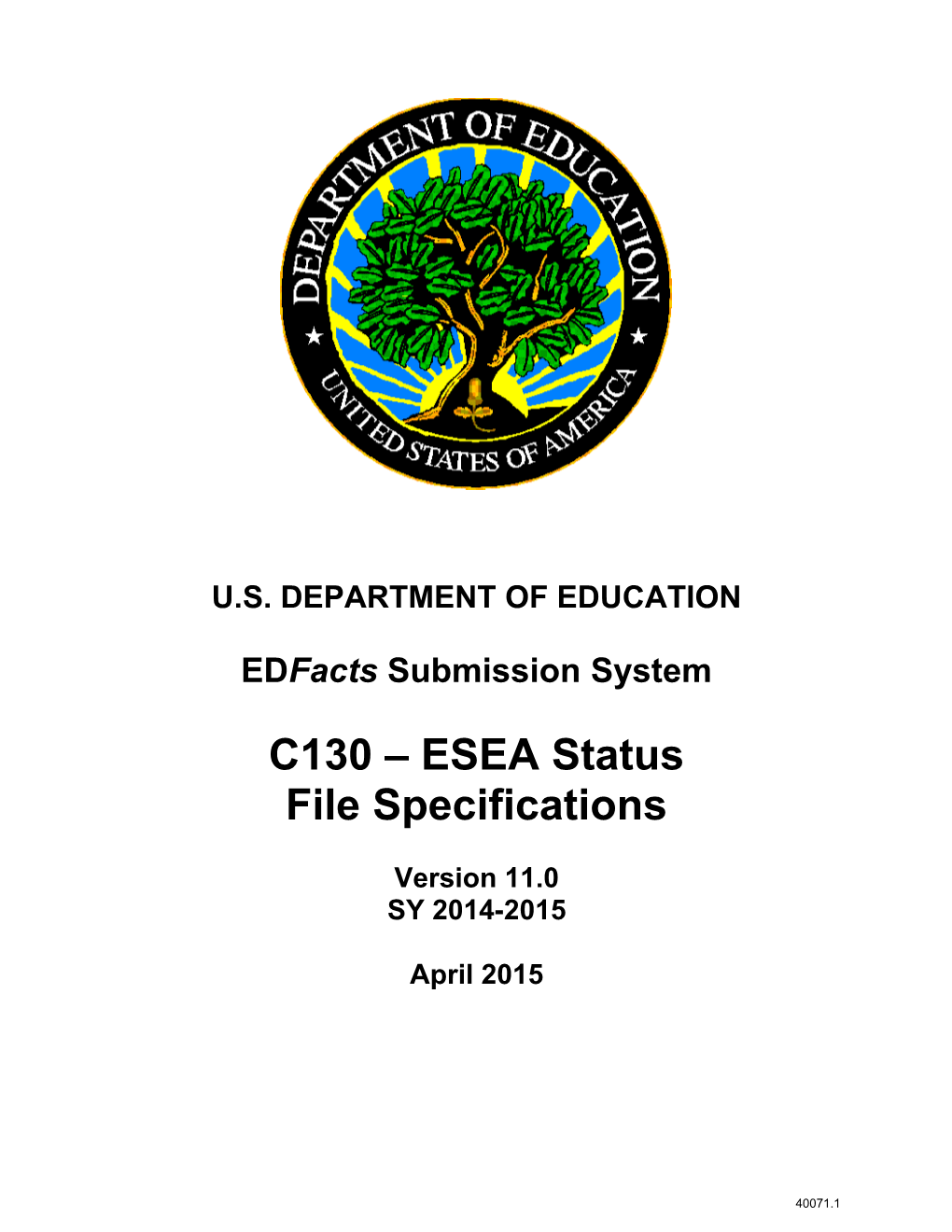 C130 ESEA Status File Specifications (MS Word)