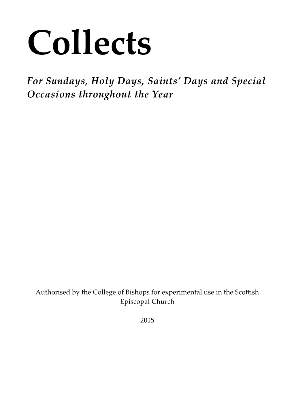 Sundays and Holy Days 19