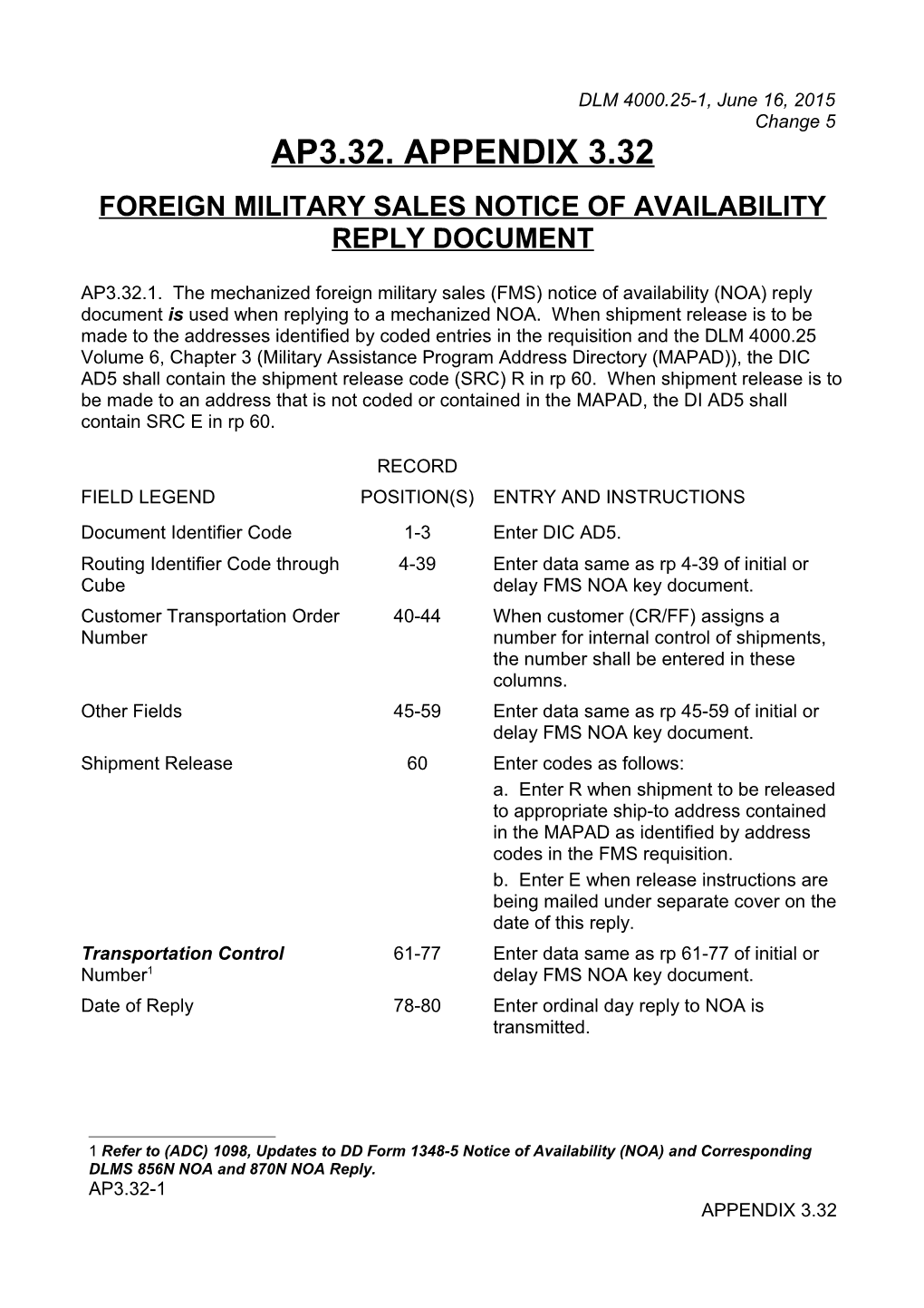 Appendix 3.32 - FMS Notice of Availability Reply Document