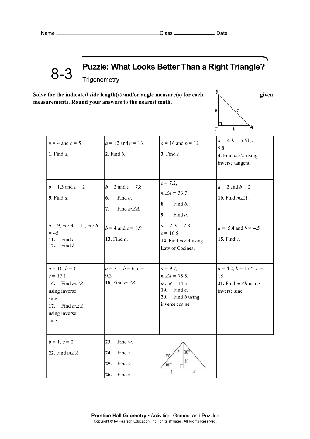Puzzle: What Looks Better Than a Right Triangle?