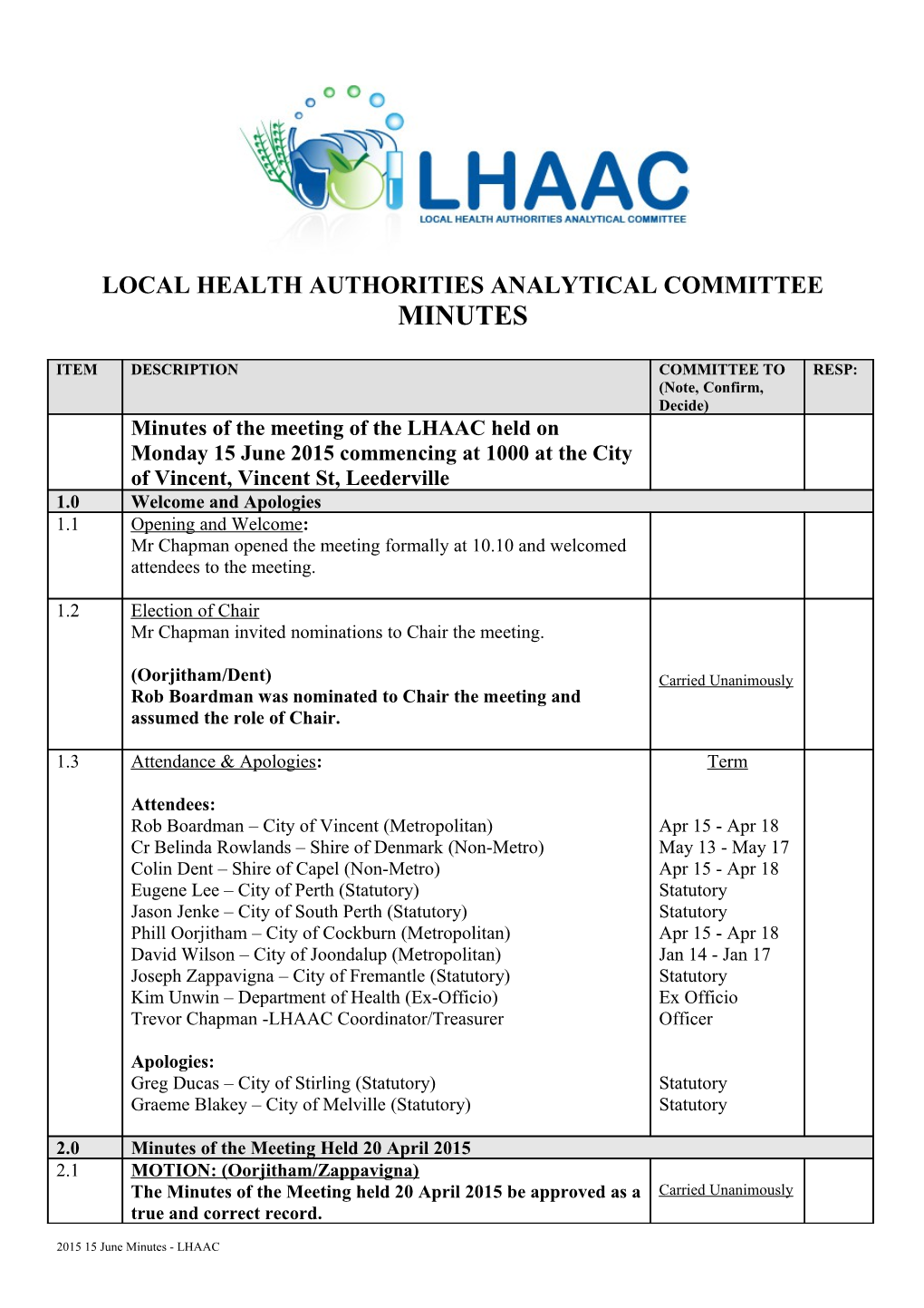 Local Health Authorities Analytical Committee s1