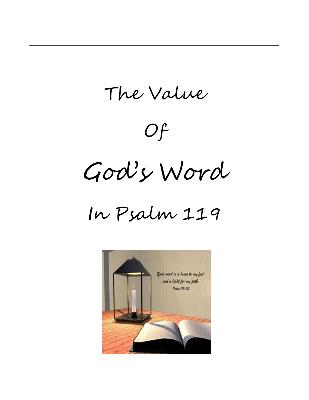 The Value of God's Word