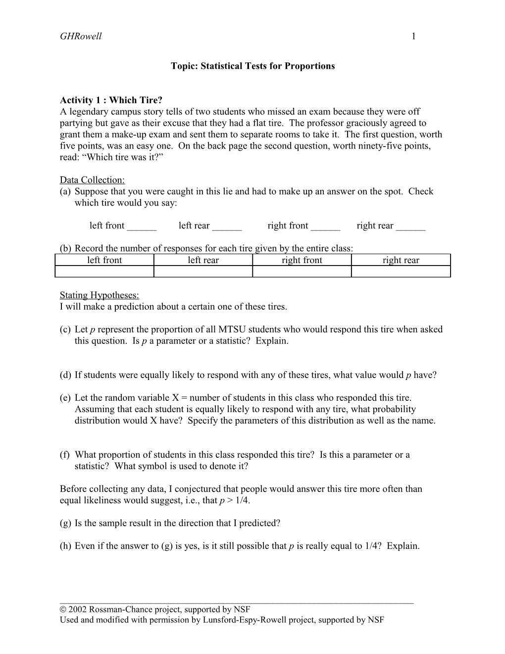 Activity: Friendly Observers s1