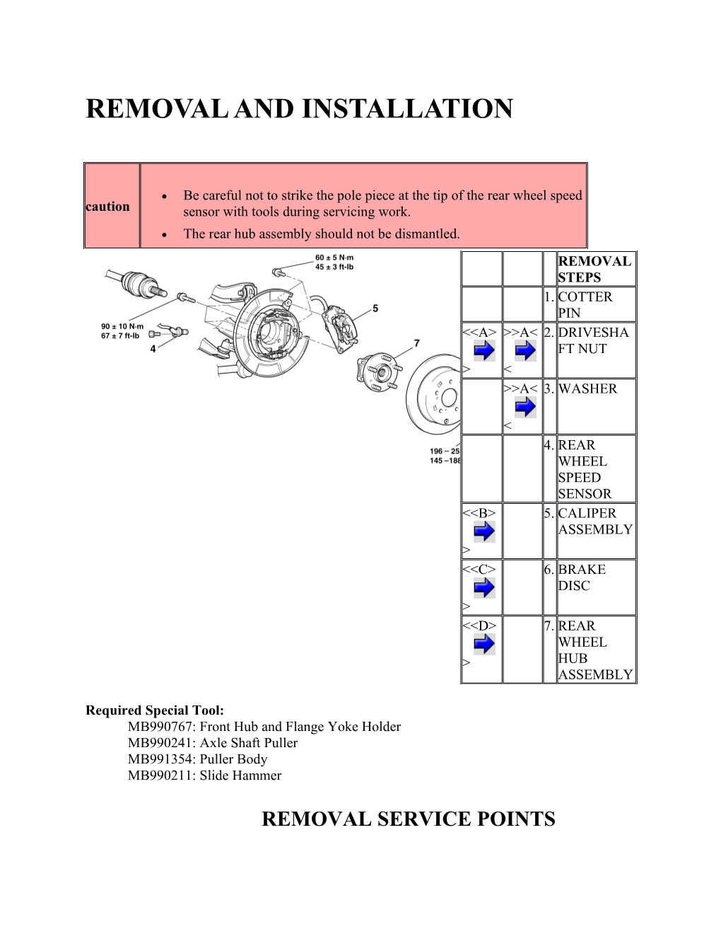 Removal and Installation