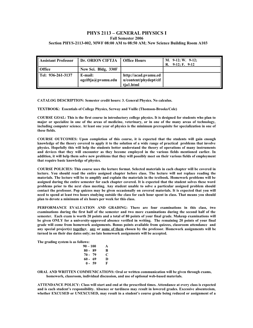 Phys 2014 General Physics