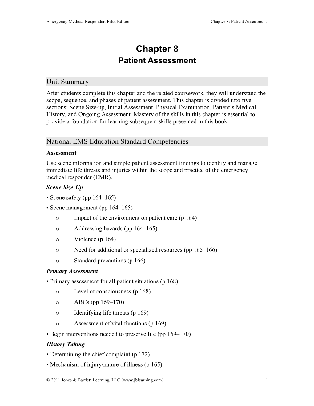 Emergency Care and Transportation of the Sick and Injured, Tenth Edition s2