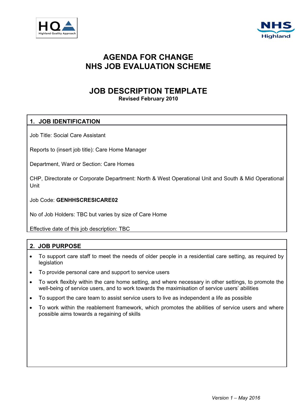 Nhs Job Evaluation Scheme