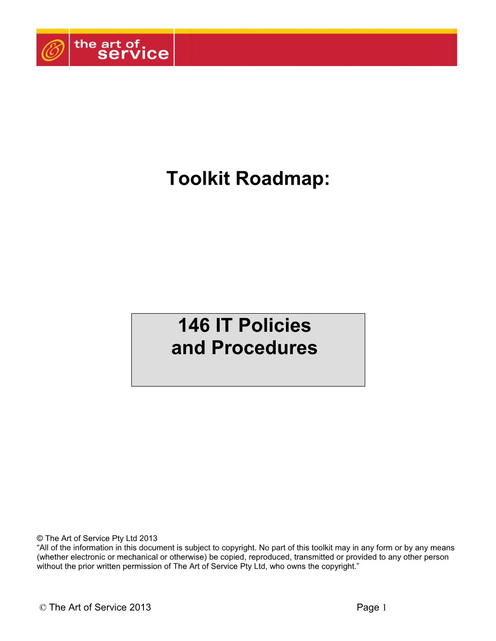 Toolkit Roadmap