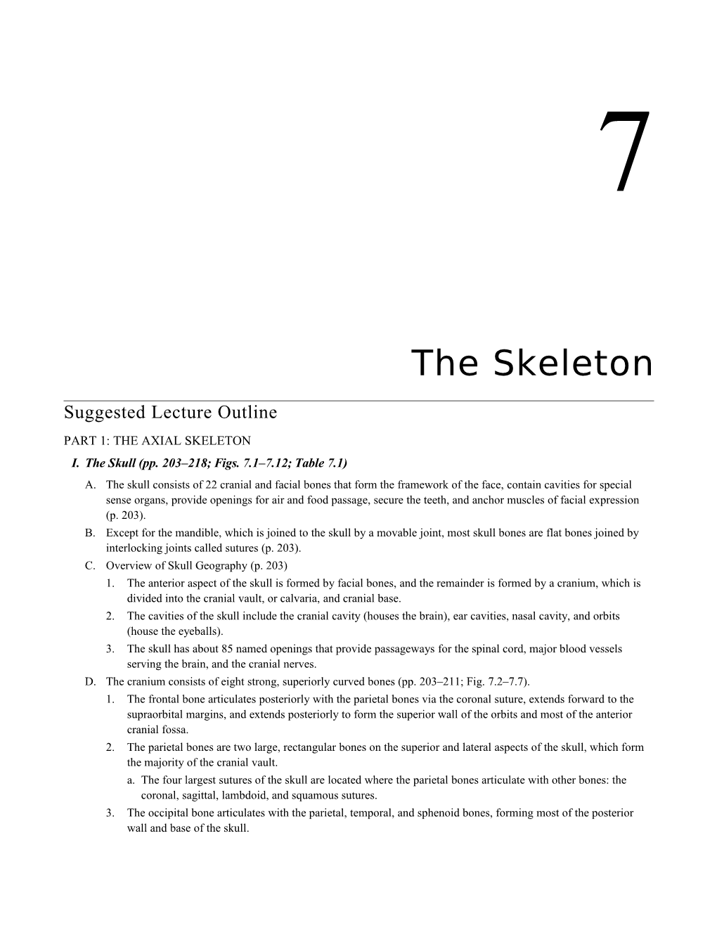 Part 1: the Axial Skeleton