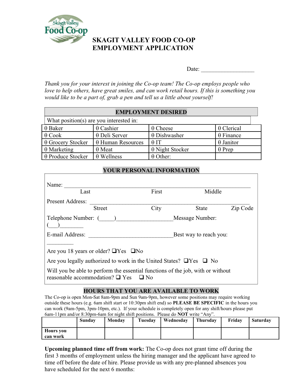 Employment Application s6