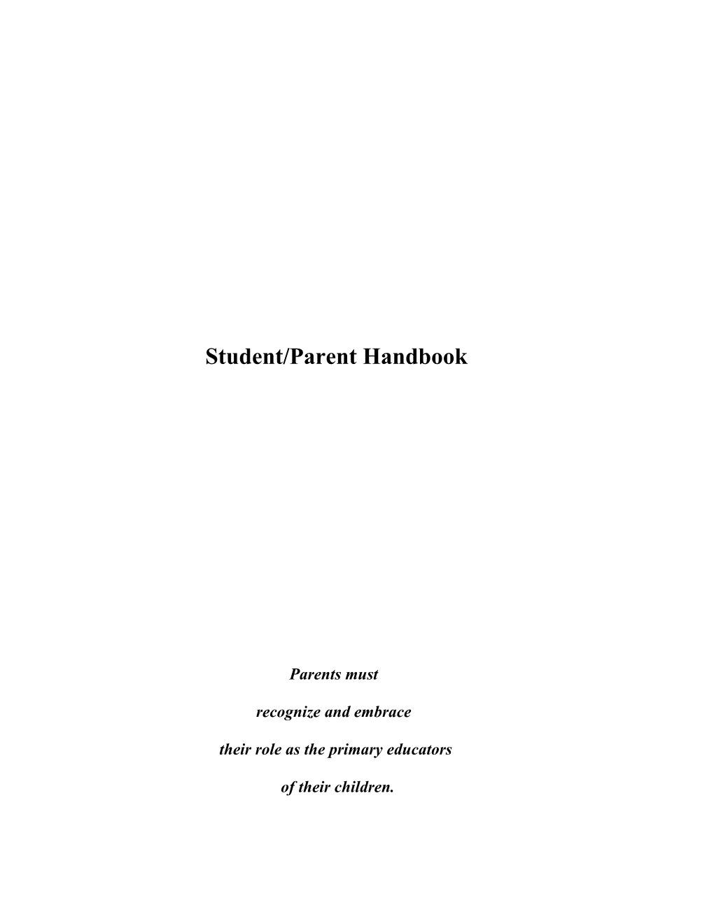 Student/Parent Handbook s4