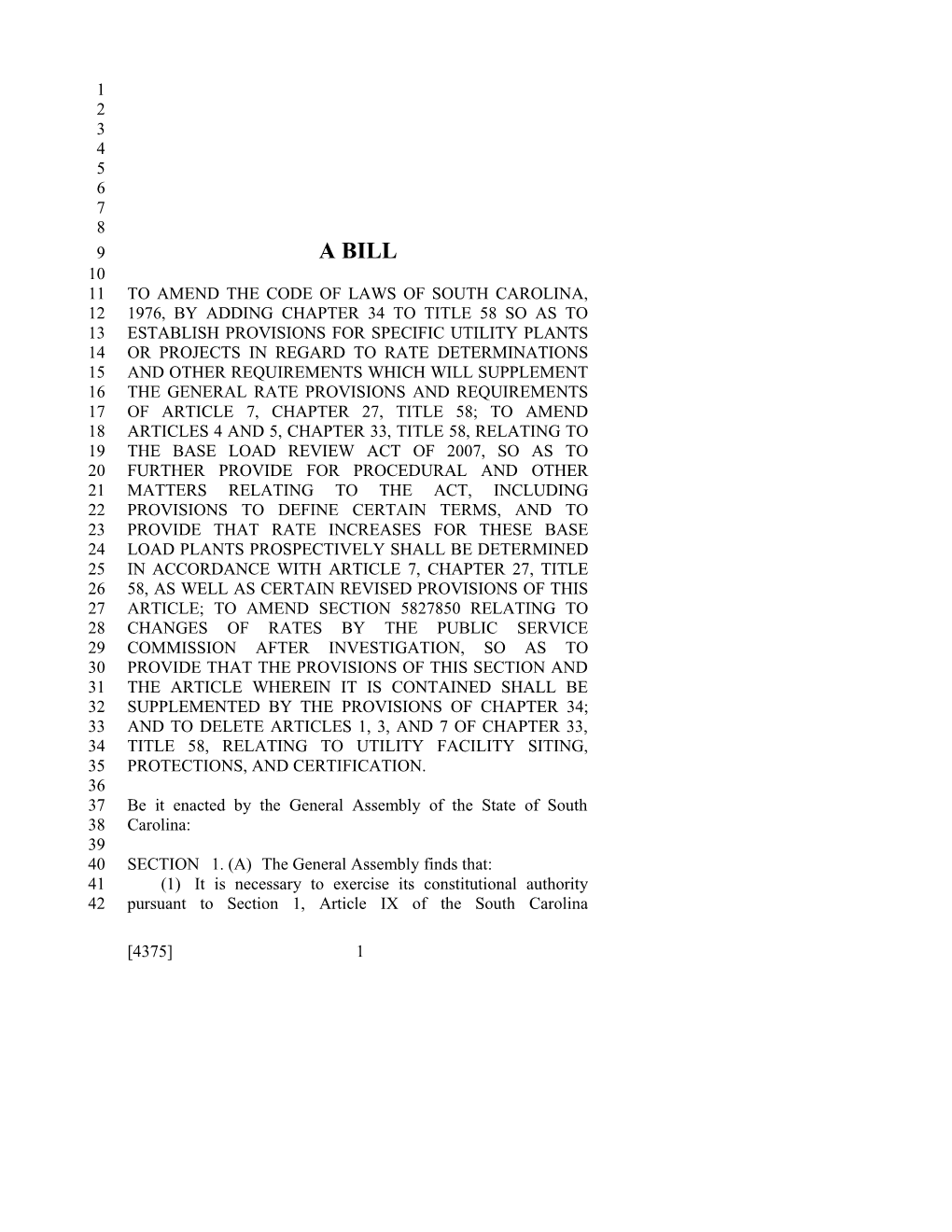 2017-2018 Bill 4375 Text of Previous Version (Nov. 9, 2017) - South Carolina Legislature Online